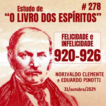 Estudo de “O LIVRO DOS ESPÍRITOS” 919-926 31/10/2024